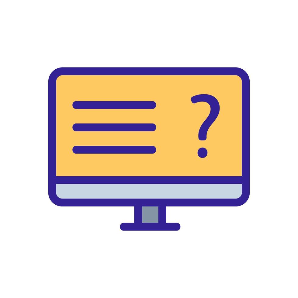 Internet poll icon vector. Isolated contour symbol illustration vector