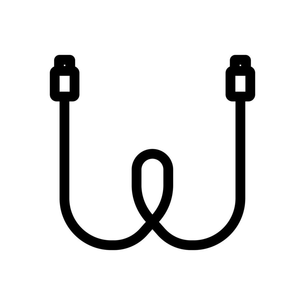 Optical cable icon vector. Isolated contour symbol illustration vector