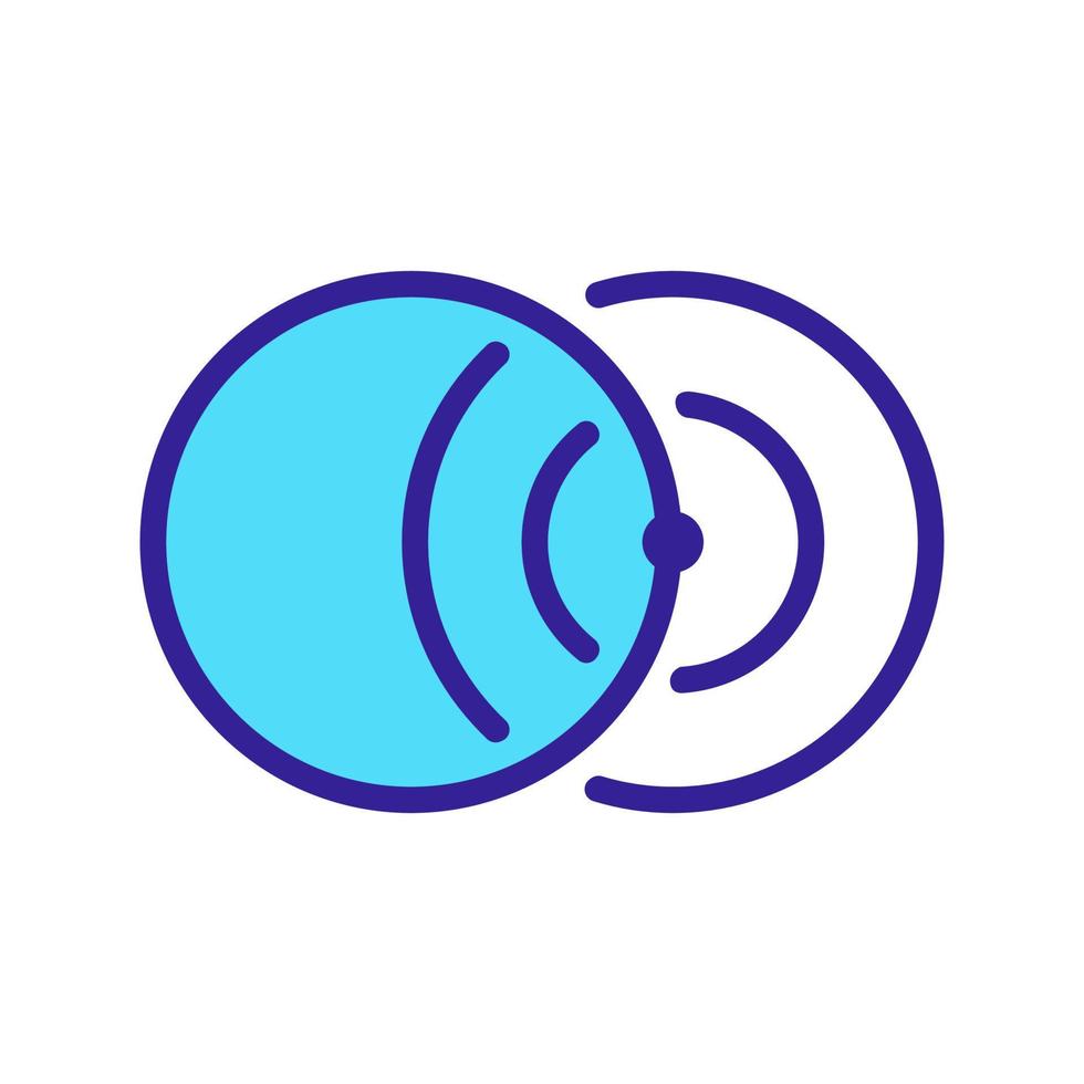 Checking the view of the vector icon. Isolated contour symbol illustration