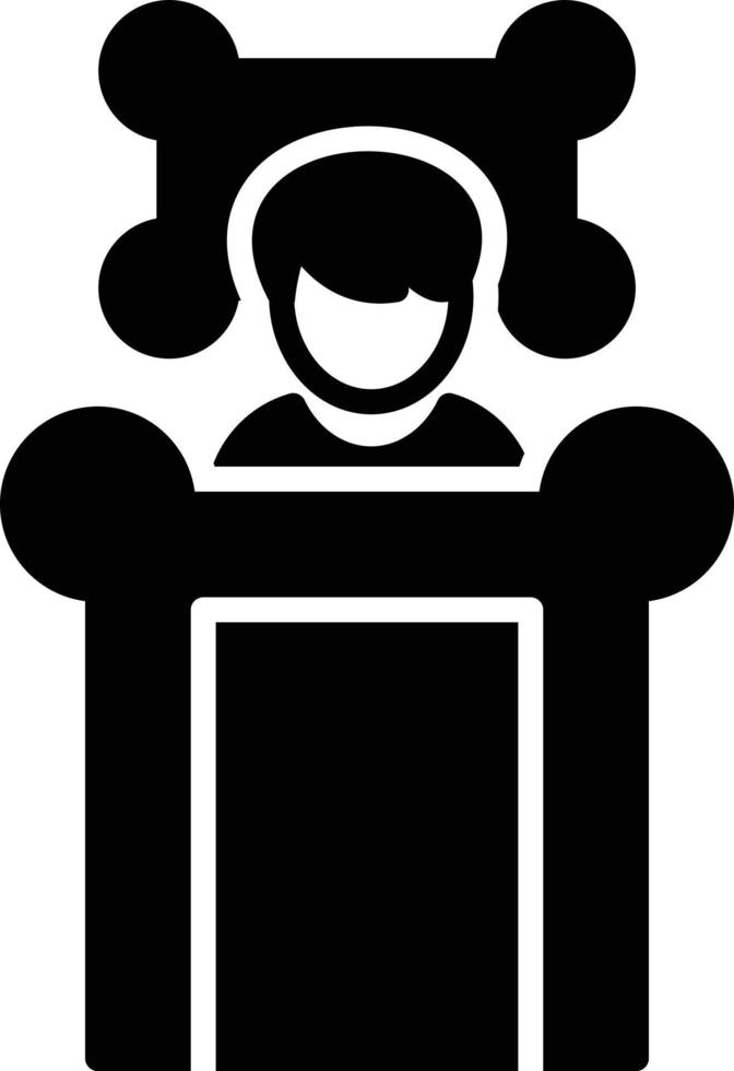 Sleep Glyph Icon vector