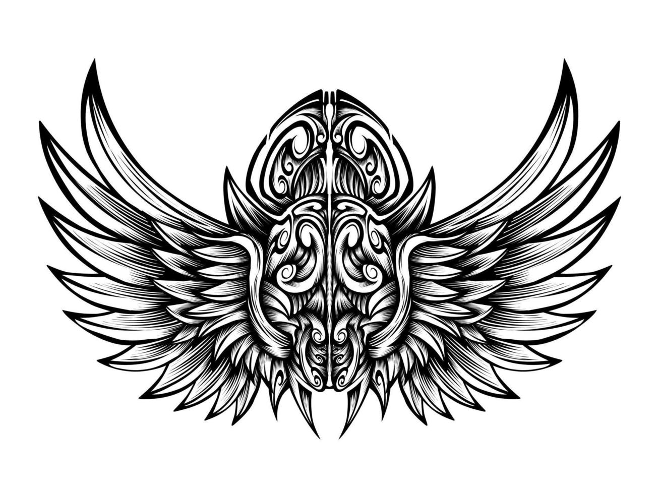 angel wings tattoo vector design 9766923 Vector Art at Vecteezy angel wings tattoo vector design 9766923 Vector Art at Vecteezy