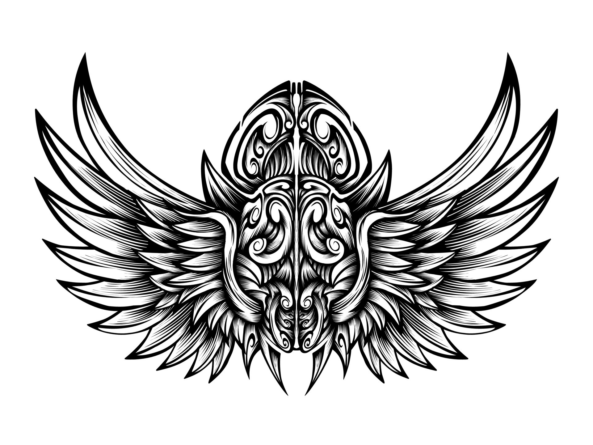 Earth Angel Tattoo with Wings - wide 5