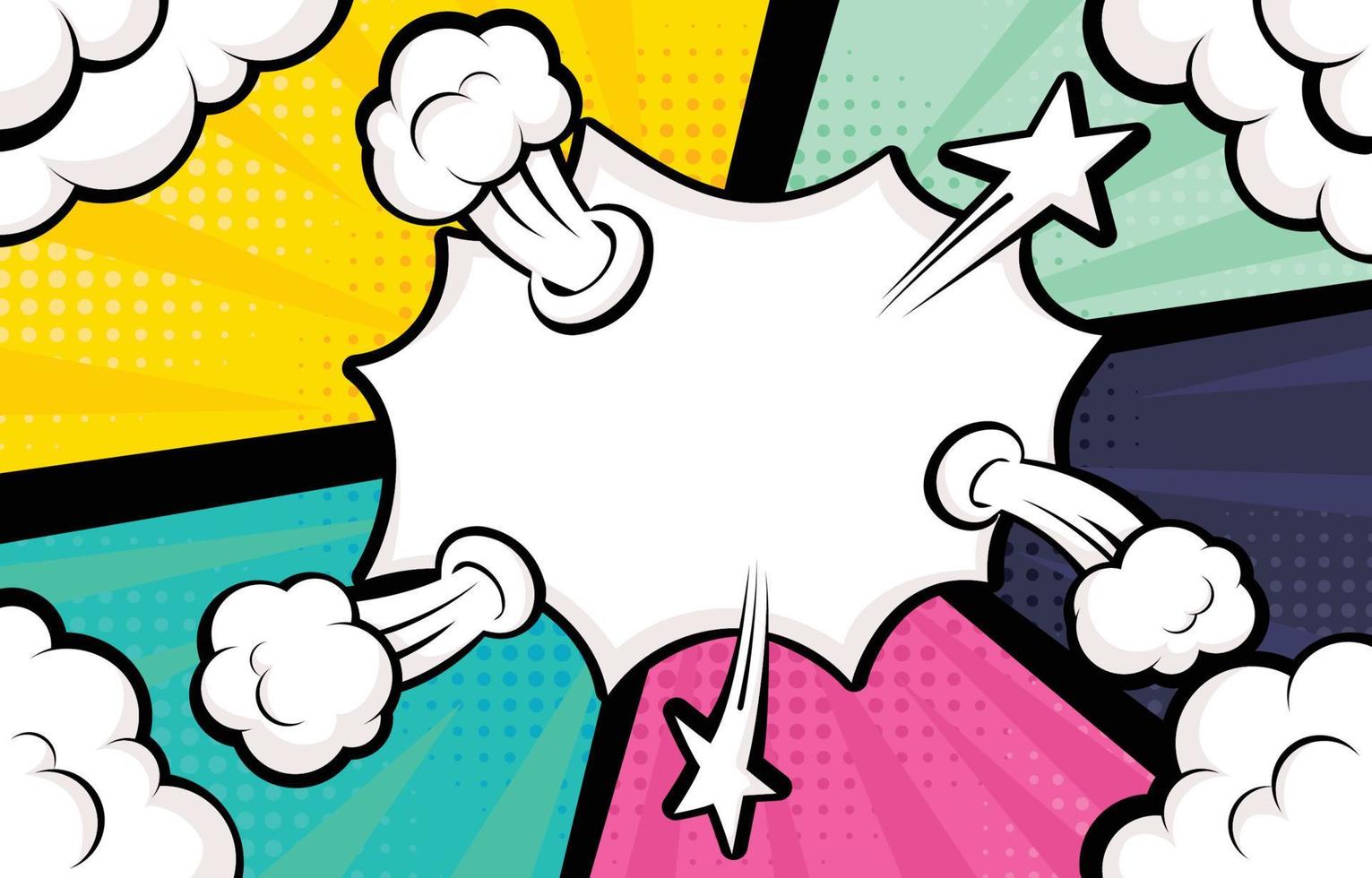 Pop Art Comic Book Strip Background vector
