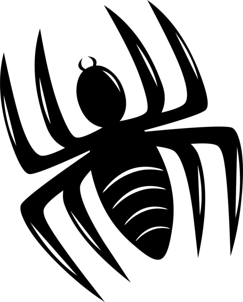 Spider icon black vector illustration