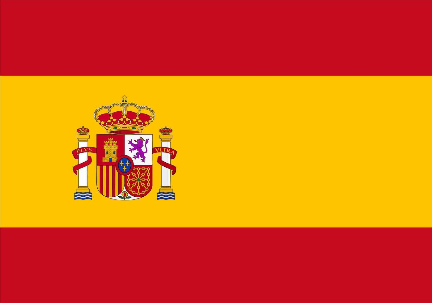 Spain flag, flag of Spain vector illustration 9767106 Vector Art at ...