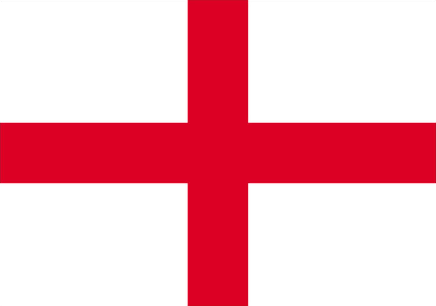 England flag, National flag of England vector illustration