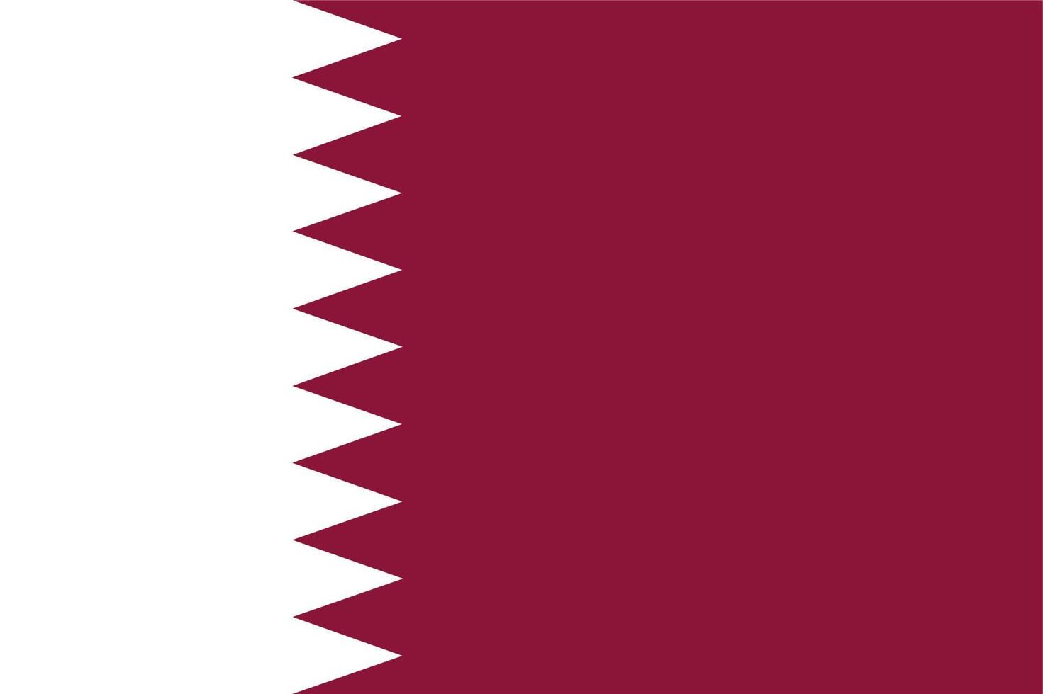 bandera de qatar, bandera nacional de vector de alta calidad de qatar