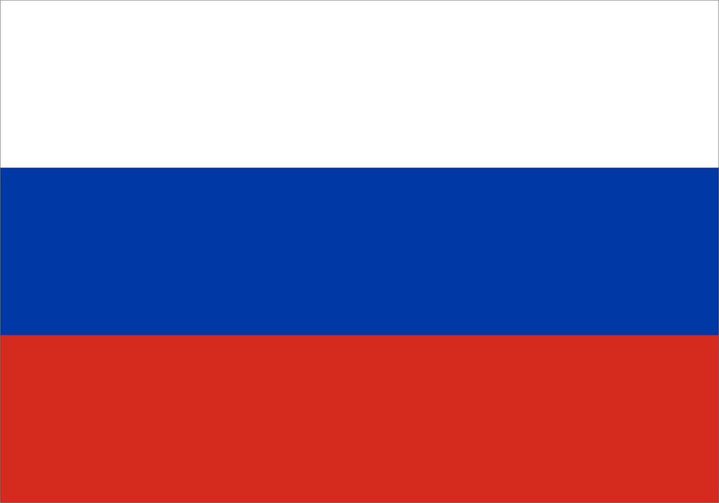 bandera de rusia, bandera nacional de rusia vector de alta calidad