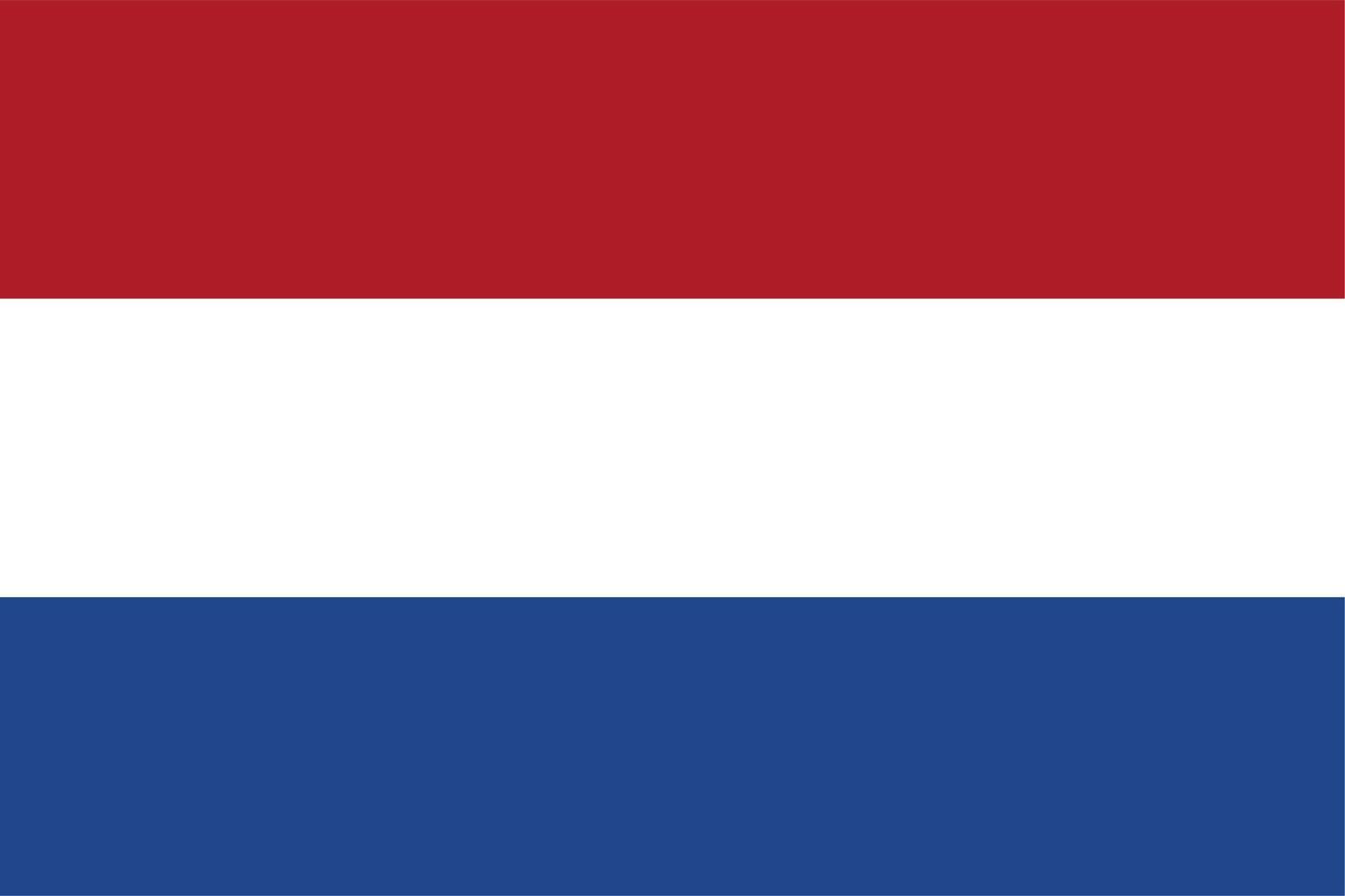 Netherlands flag, national flag of Netherlands high quality vector