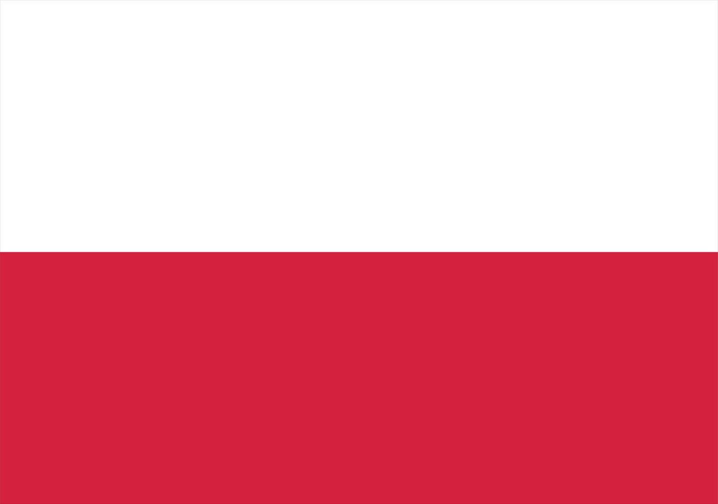 bandera de polonia, bandera de polonia ilustración vectorial vector