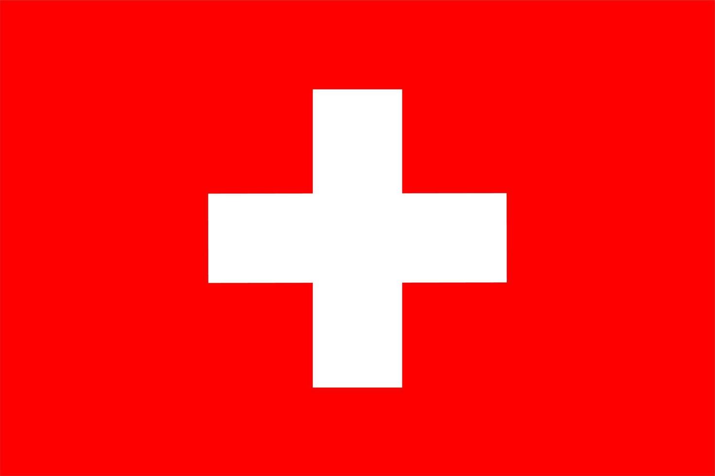 Switzerland flag, flag of Switzerland high quality vector