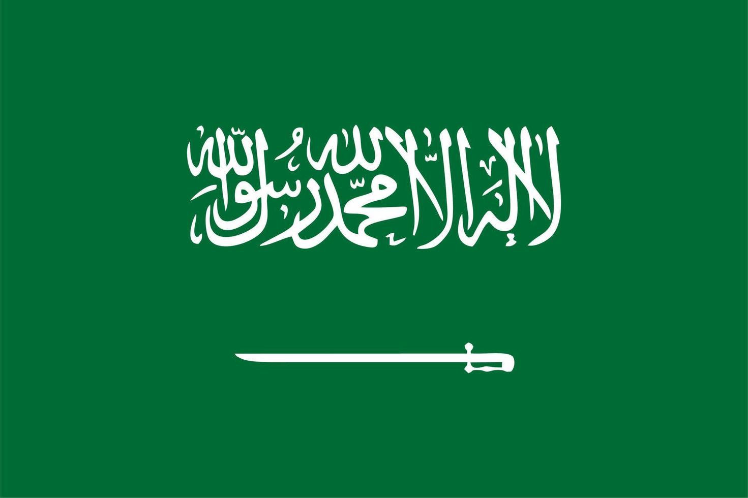 bandera de arabia saudita, vector de bandera de arabia saudita