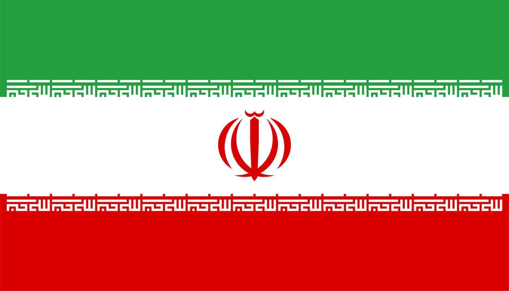 Iran flag, flag of Iran high quality vector