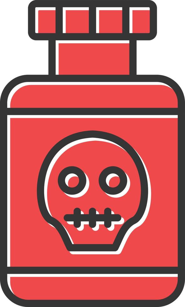 Poisonous Field Filled Retro vector