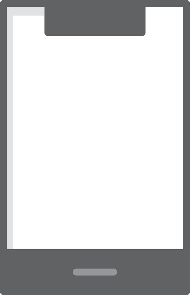 Smartphone Flat Greyscale vector