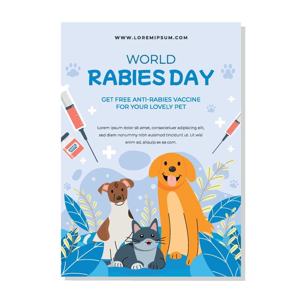 World Rabies Day Poster vector