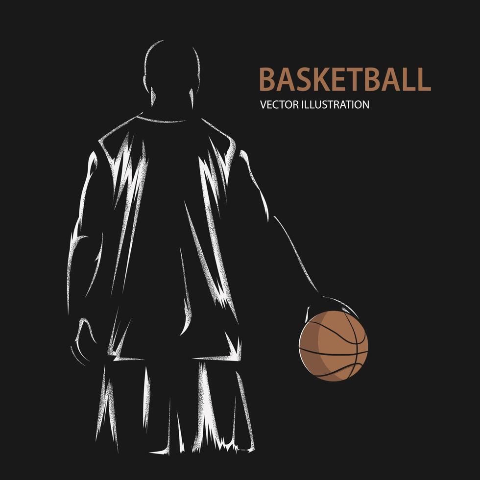 Ilustración de vector de baloncesto