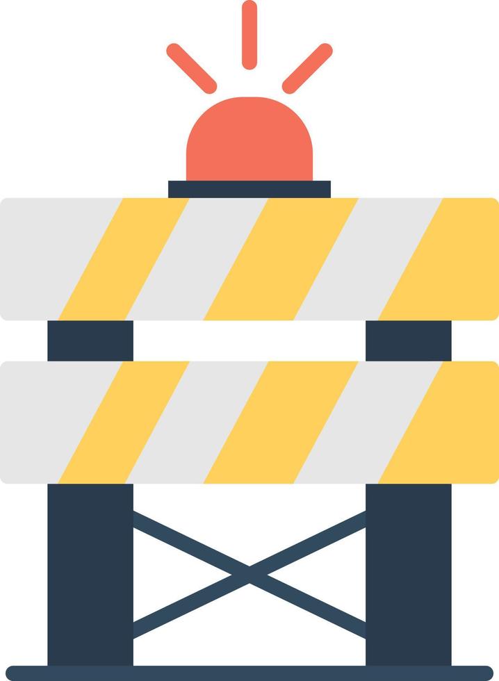 Barrier Flat Icon vector