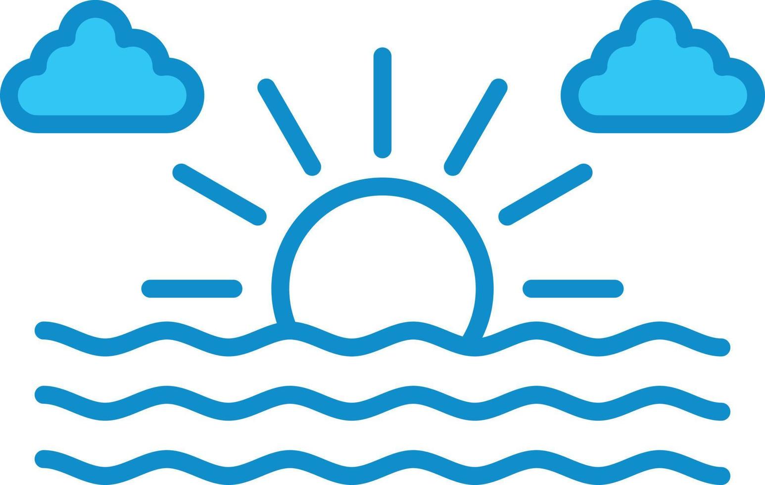 Liana Line Filled Blue vector
