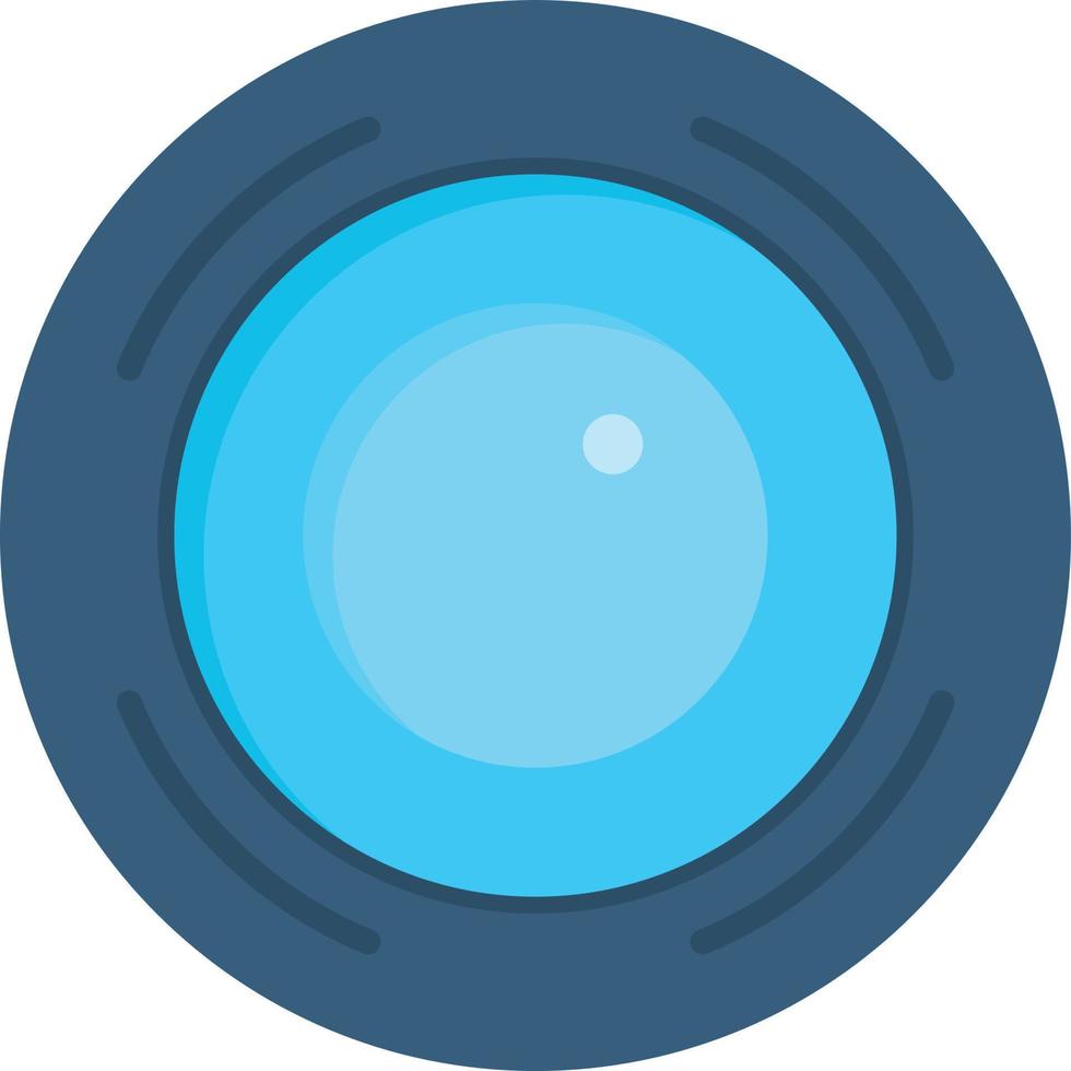 Camera Lens Flat Icon vector