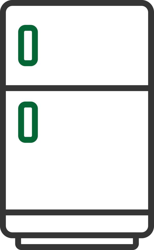 Refrigerator Line Two Color vector
