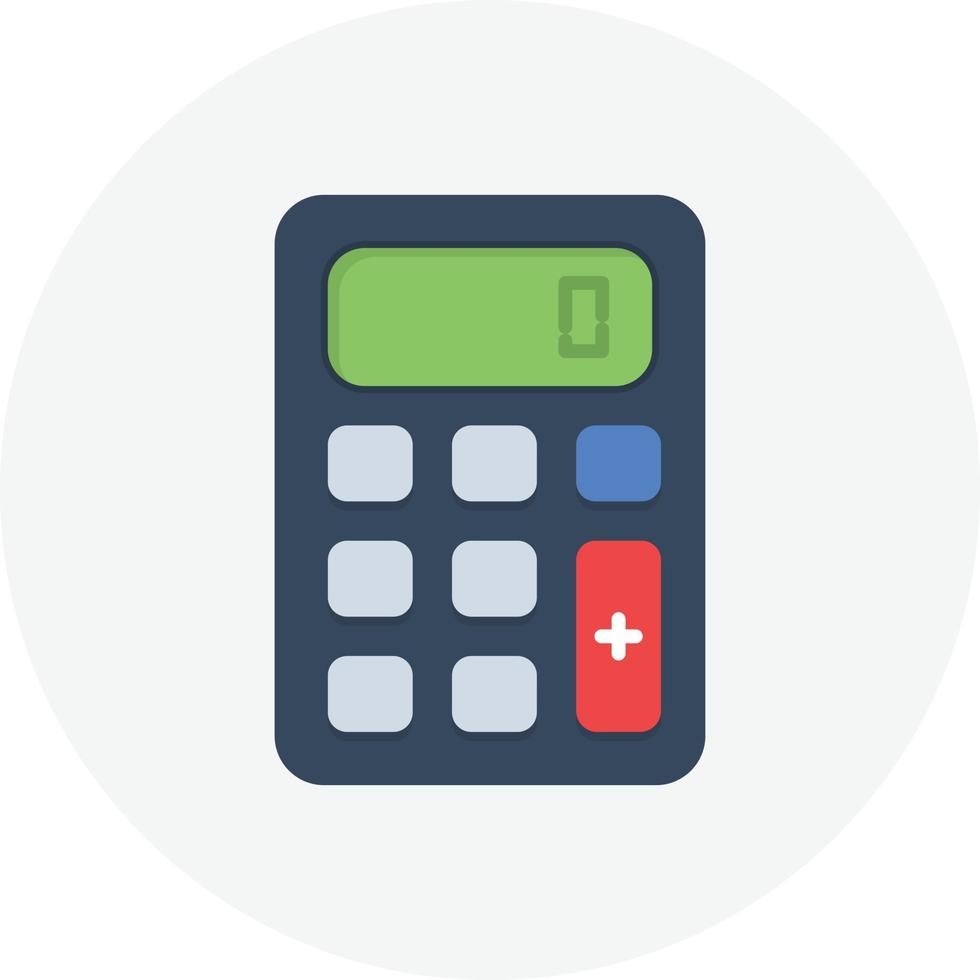 Calculator Flat Circle vector