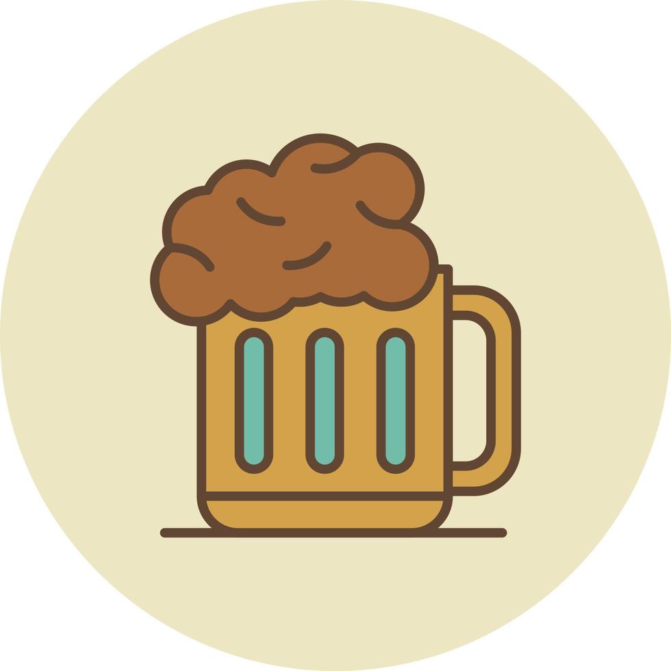 Beer Filled Retro vector