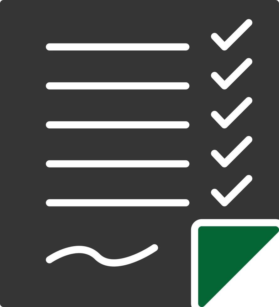 List Glyph Two Color vector