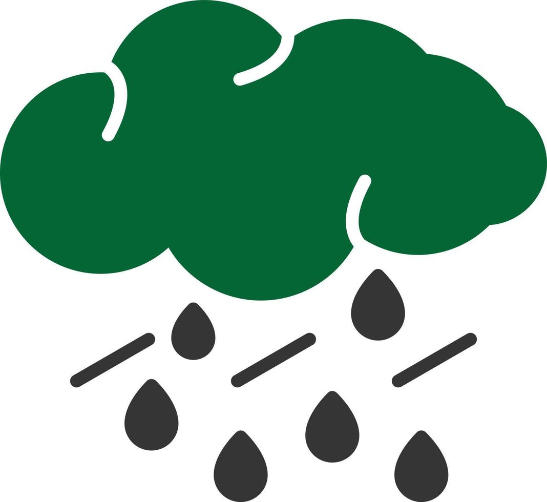 Storm Glyph Two Color vector