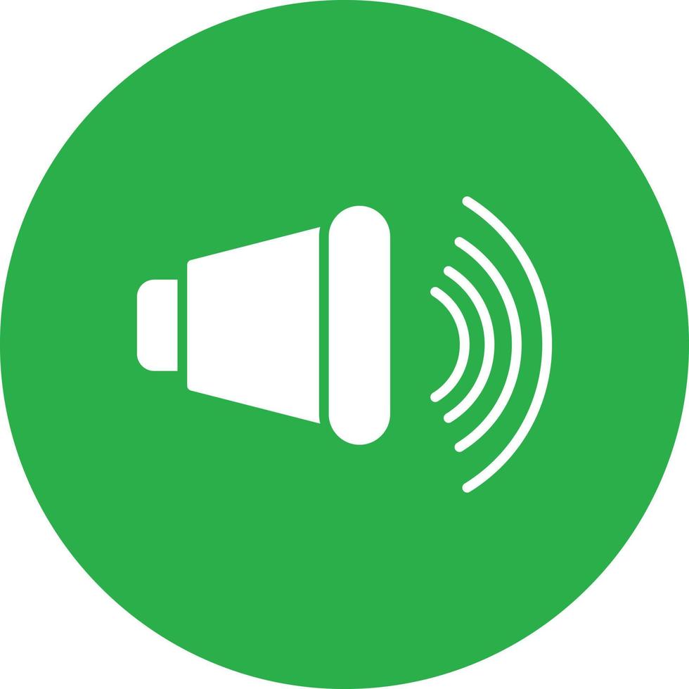Speaker Glyph Circle Multicolor vector