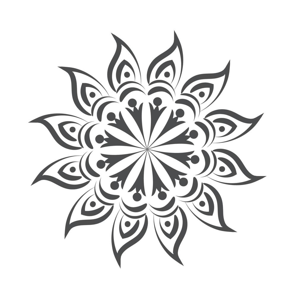 Mandala Art design in circle. Simple mandala design floral mandala art