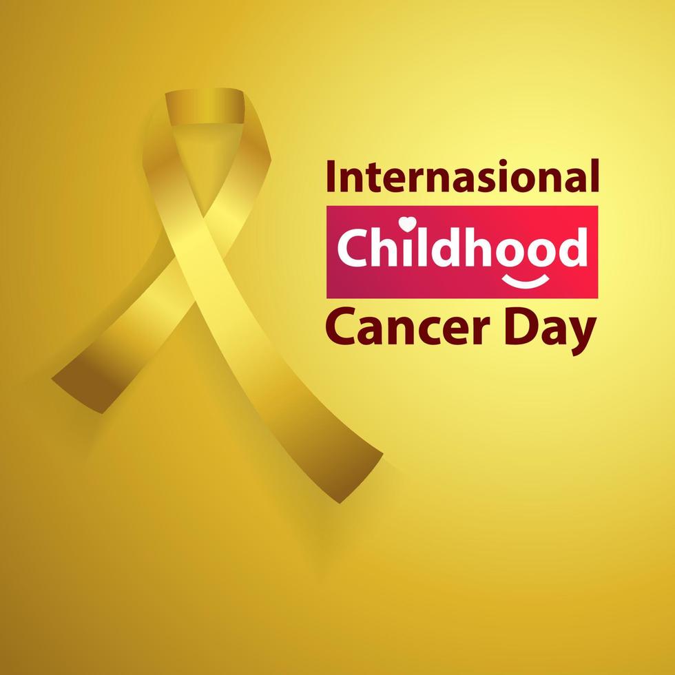 Childhood cancer awareness month banner design vector