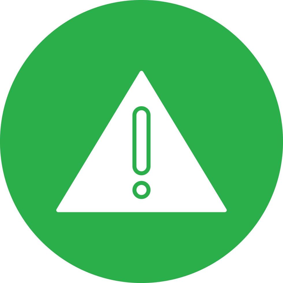 Warning Sign Glyph Circle Multicolor vector