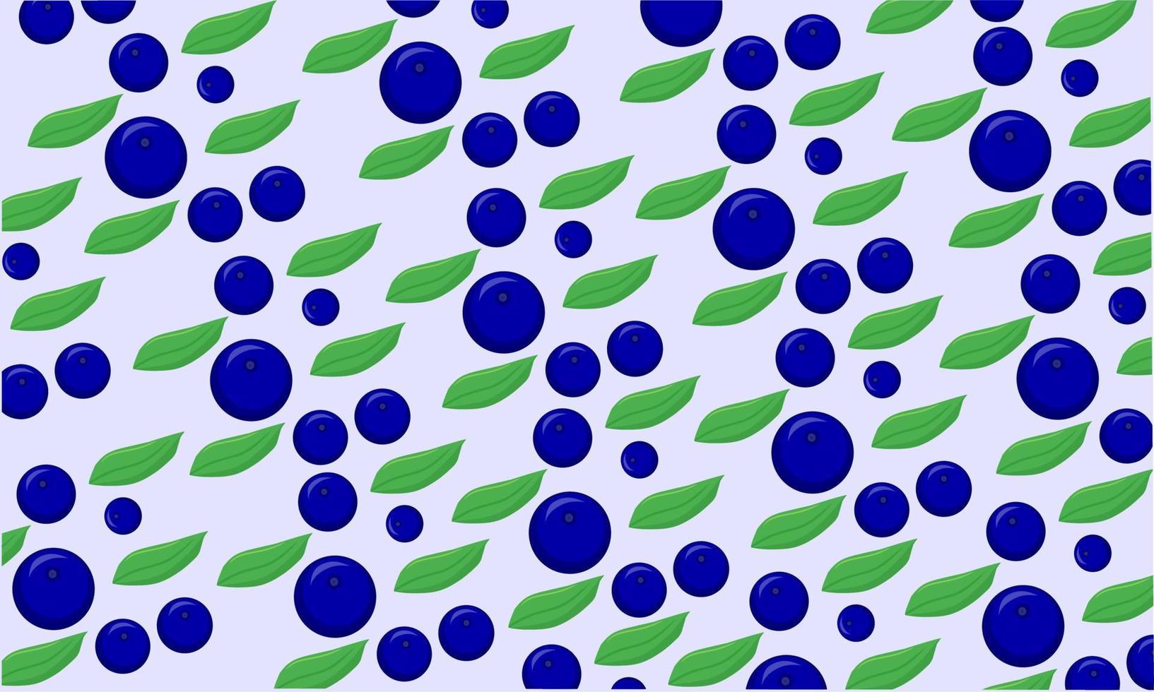 modern design blueberry fruit pattern vector