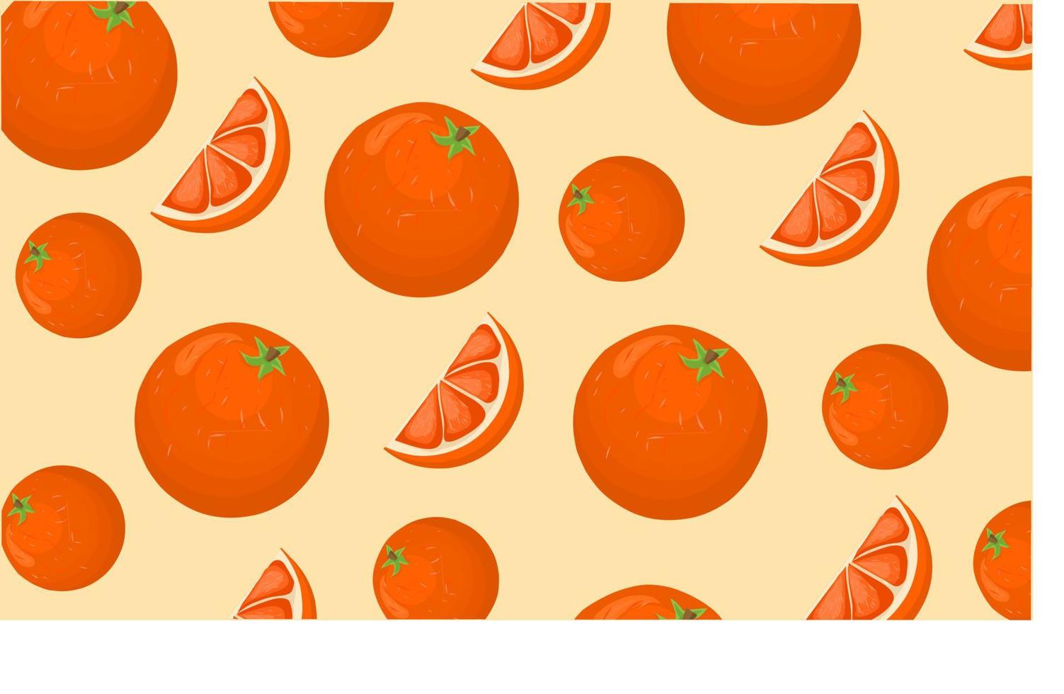 modern design citrus fruit pattern vector