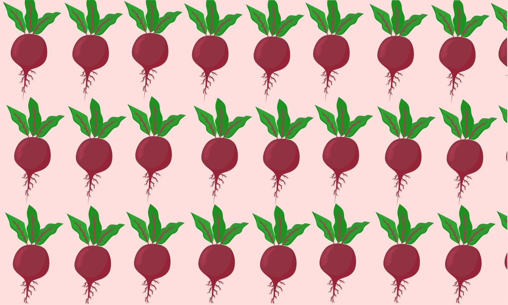 modern design beet fruits pattern vector