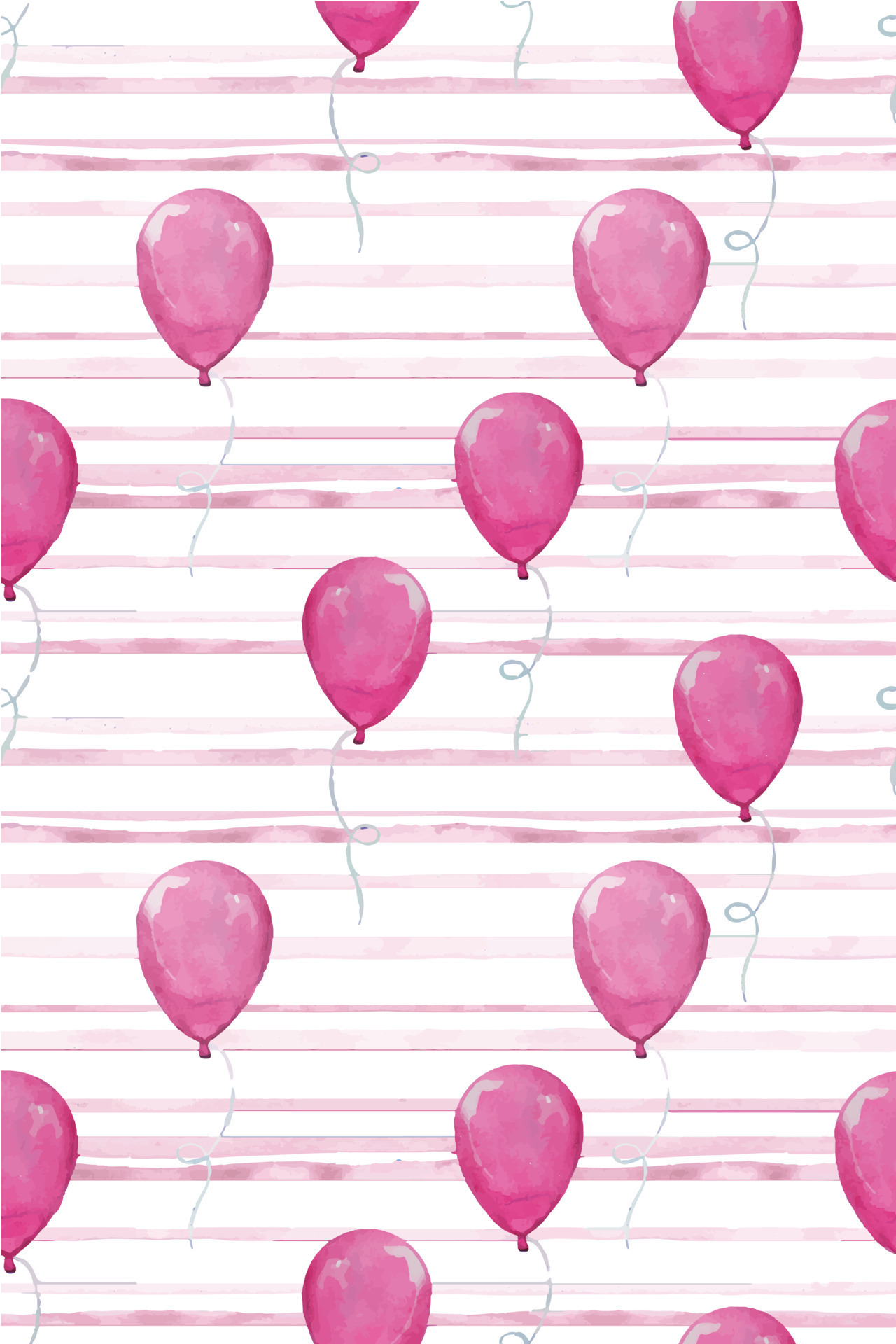 watercolor seamless pattern with pink balloons. cute baby background, for  birthday, it's a boy. balloons, design for fabric, wallpaper, wrapping  paper. holiday symbol 9769999 Vector Art at Vecteezy
