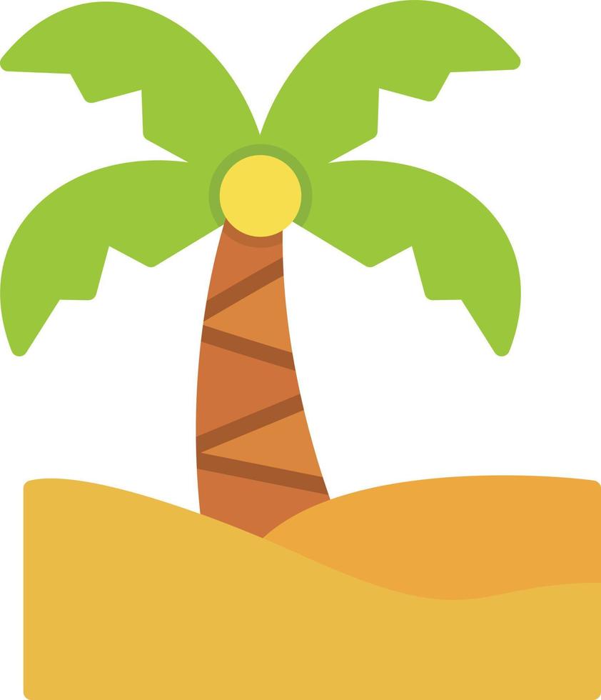 Palm Tree Flat Icon 9770249 Vector Art at Vecteezy