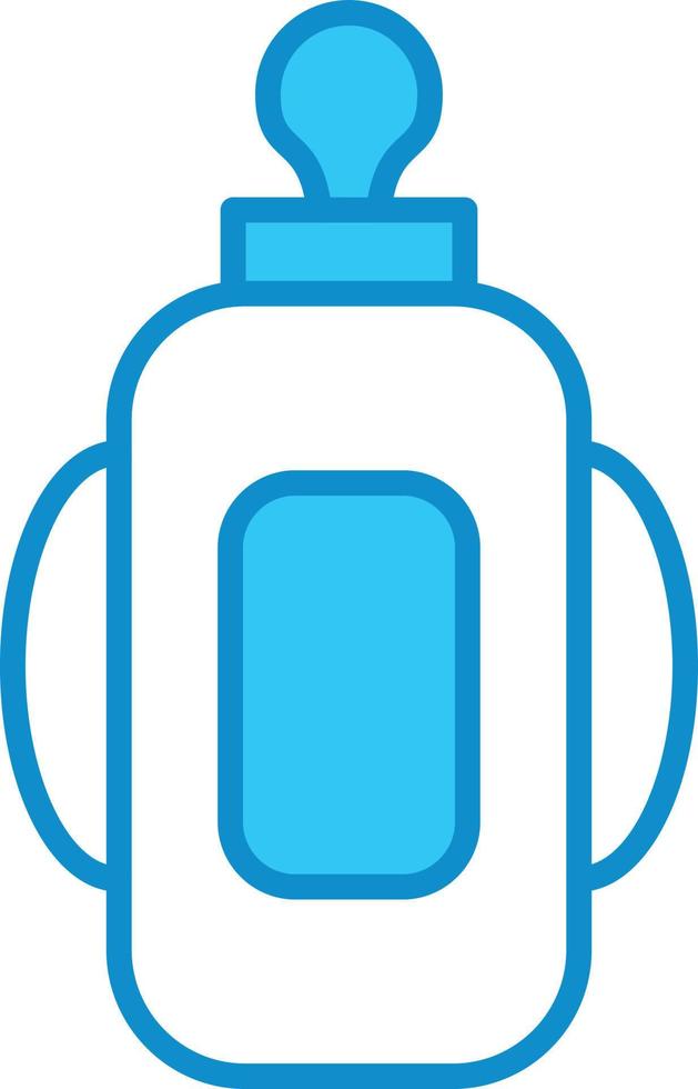 Feeder Line Filled Blue vector