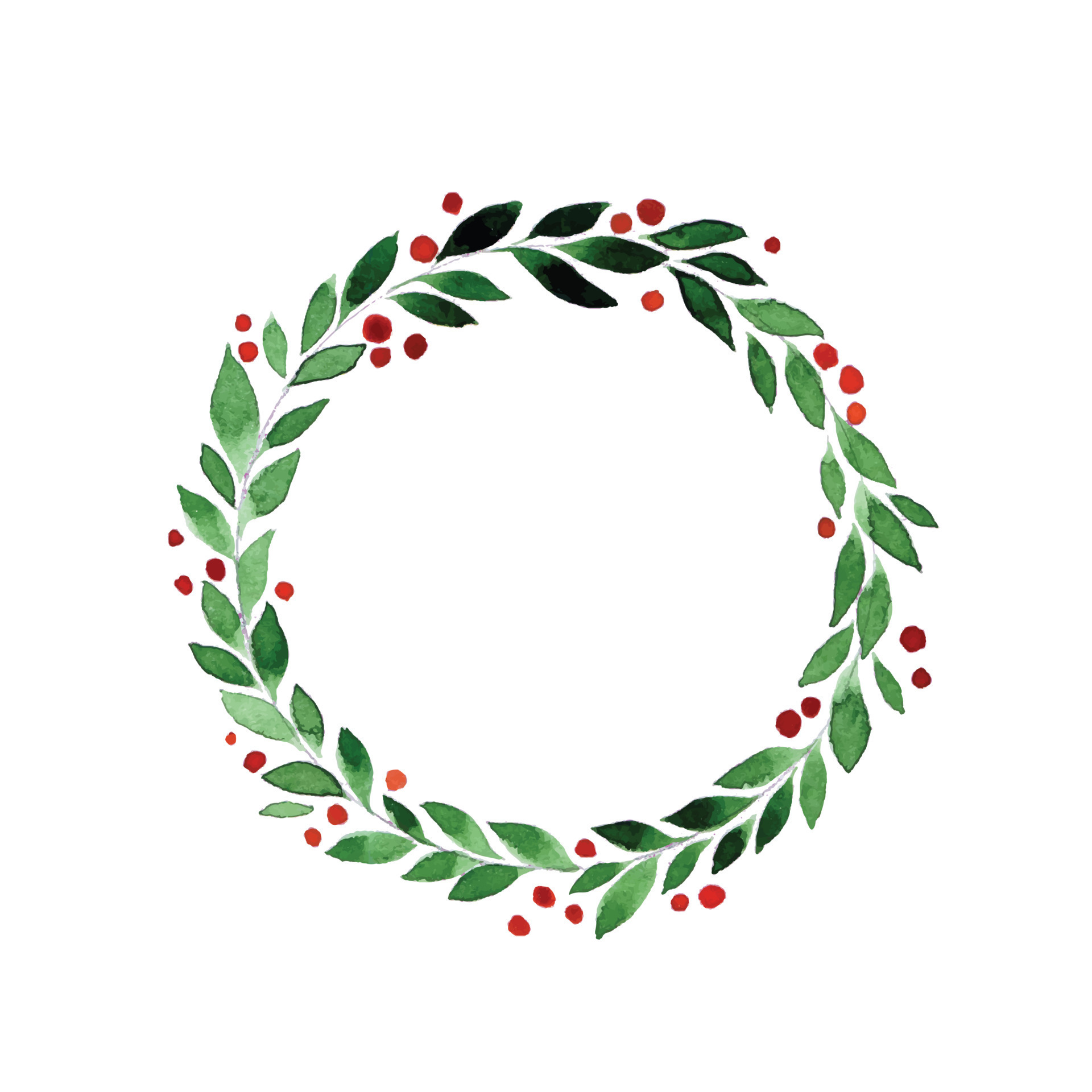 Lindo Dibujo De Acuarela Corona De Navidad Corona De Hojas Verdes Y christmas-wreath-advent-free-photo-on-pixabay-pixabay