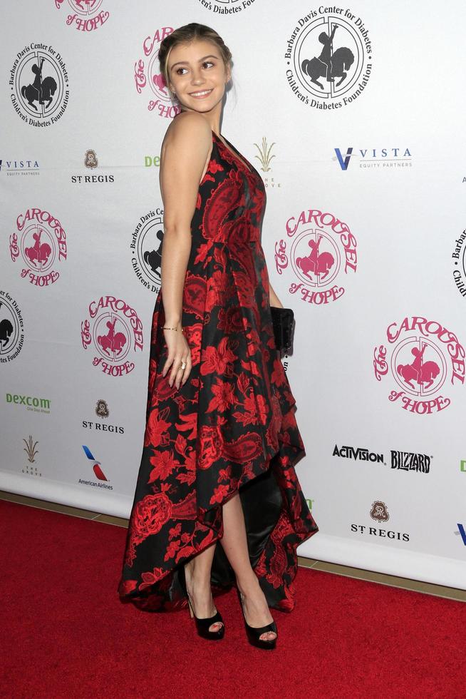 LOS ANGELES, OCT 8 - G Hannelius at the 2016 Carousel Of Hope Ball at the Beverly Hilton Hotel on October 8, 2016 in Beverly Hills, CA photo