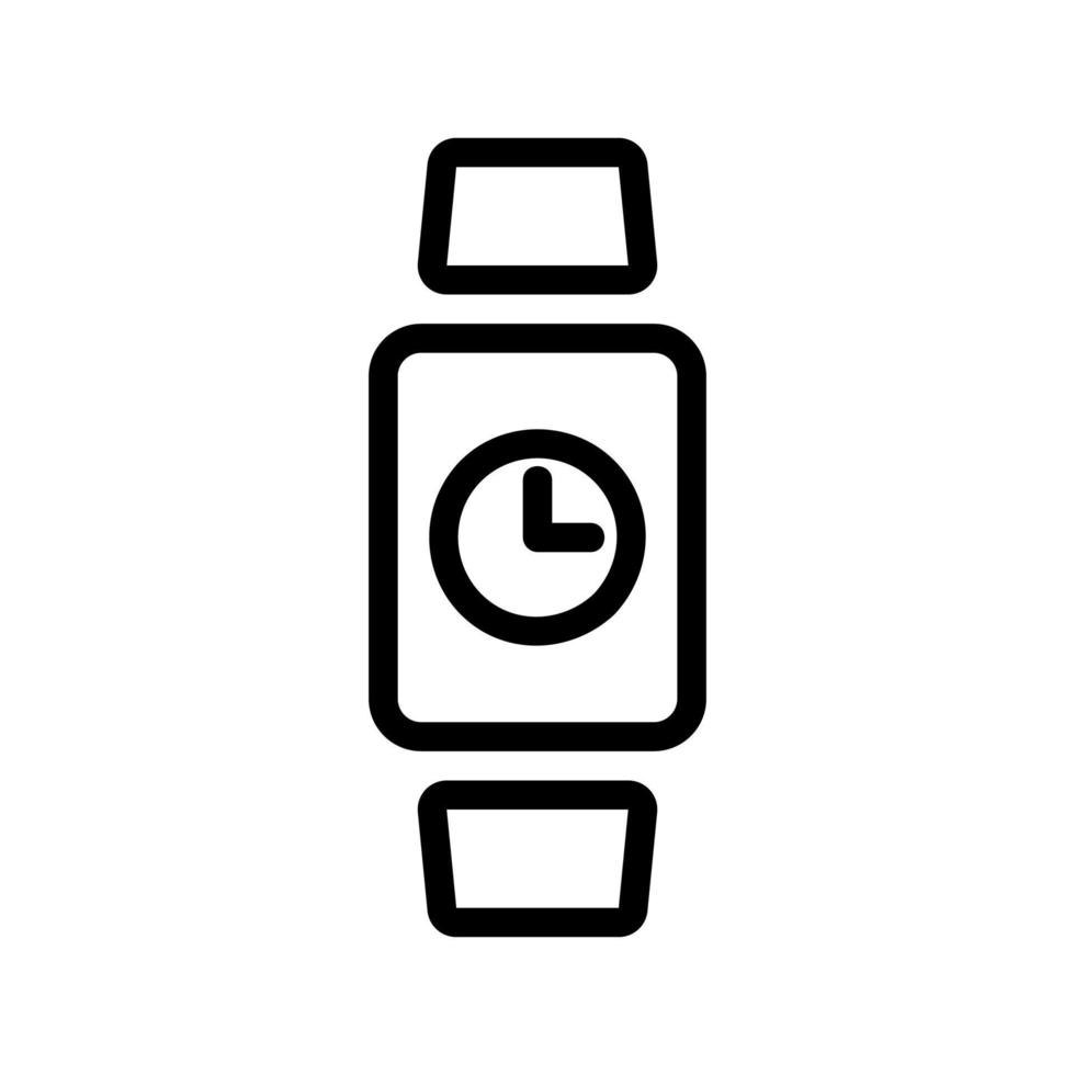 Smartwatch icon vector. Isolated contour symbol illustration vector