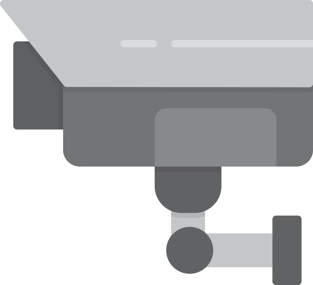 Surveillance Flat Greyscale vector