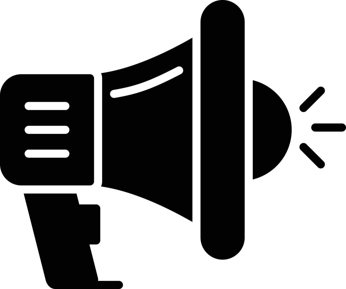 Megaphone Glyph Icon vector