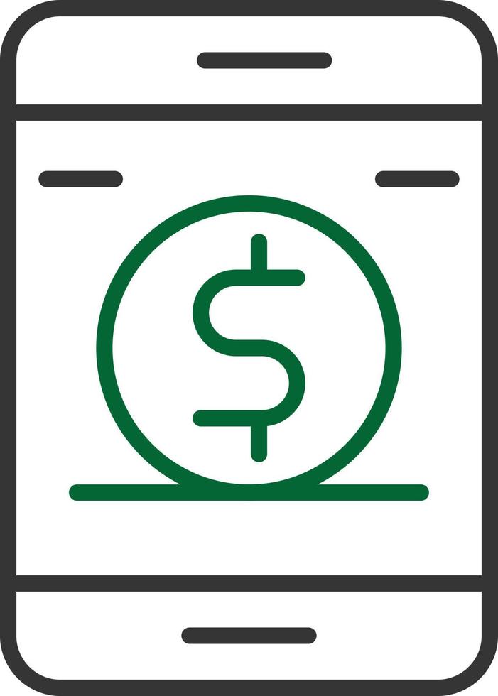 Donation Line Two Color vector