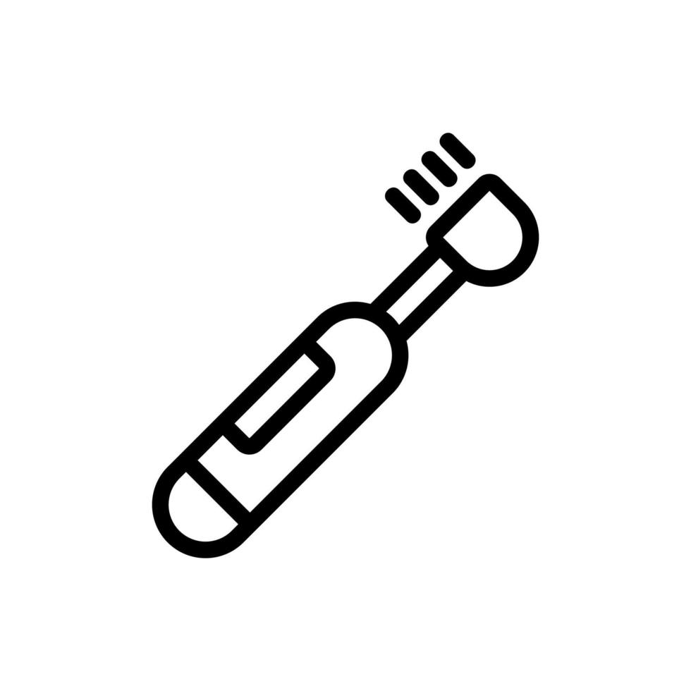 electric toothbrush icon vector outline illustration