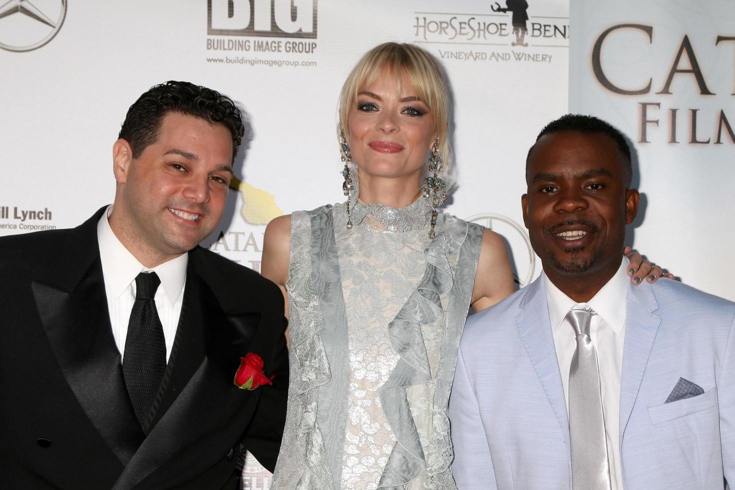 LOS ANGELES, OCT 1 - Ron Truppa, Jaime King, Delious Timothy Kennedy at the Catalina Film Festival, Saturday at the Casino on October 1, 2016 in Avalon, Catalina Island, CA photo