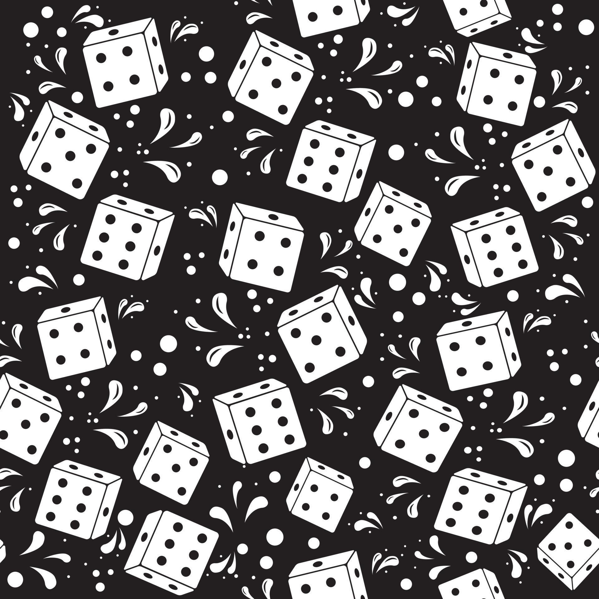 Dice pattern, color vector illustration 9771291 Vector Art at Vecteezy