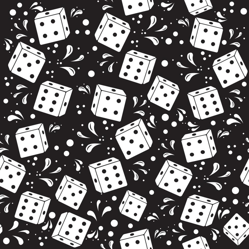 Dice pattern, color vector illustration 9771291 Vector Art at Vecteezy