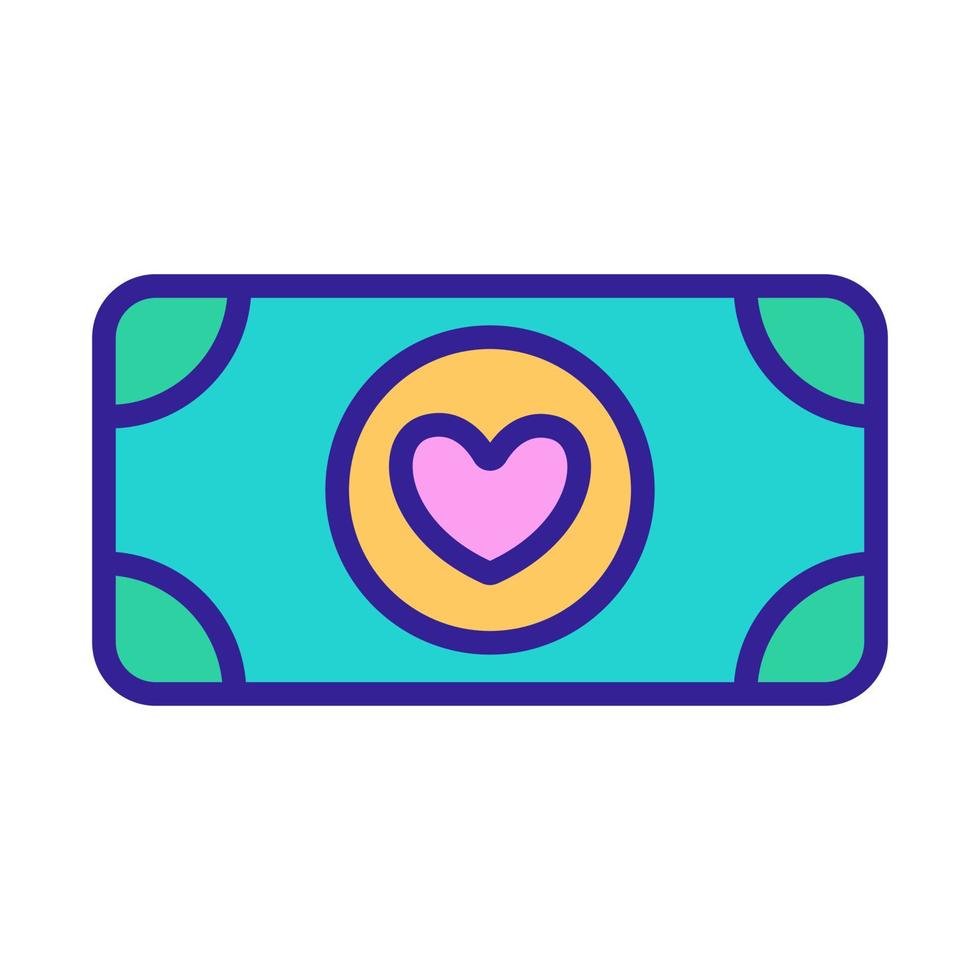 donating money to the icon vector. Isolated contour symbol illustration vector